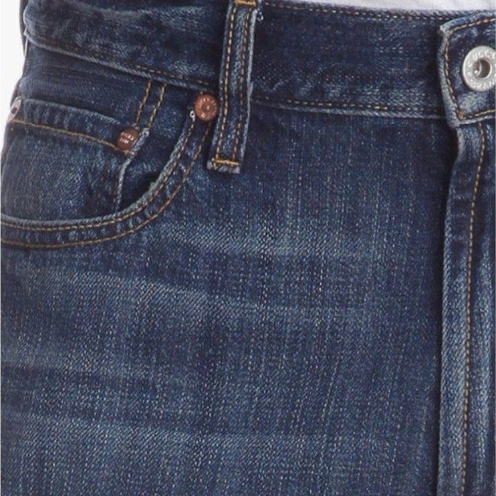 Lucky Brand Men's Distressed 361 Vintage Straight Blue Jeans - Picture 2 of 9